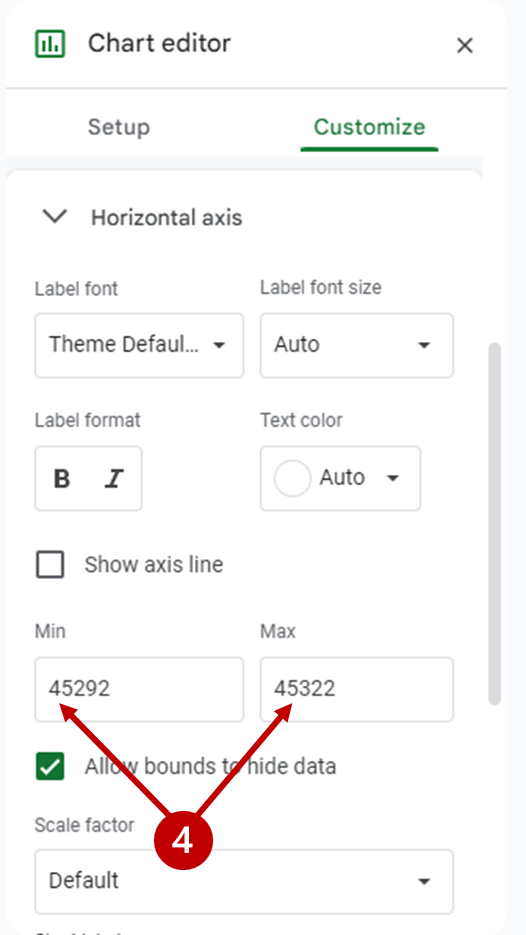chart editor in google sheets