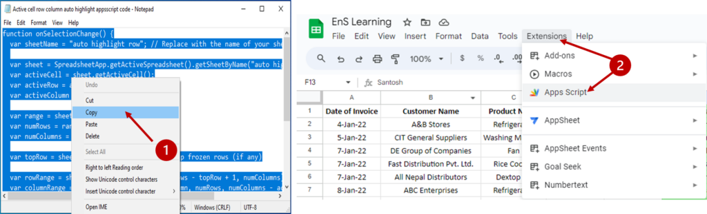 How to Automatically Highlight Active Cell’s Row Column in Google ...