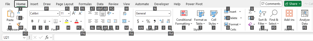 shortcut keys